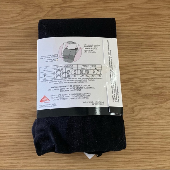 Secret Freedom Plus Size 3+ Blackout Ultra Stretch Tights - NWOT - Picture 3 of 3